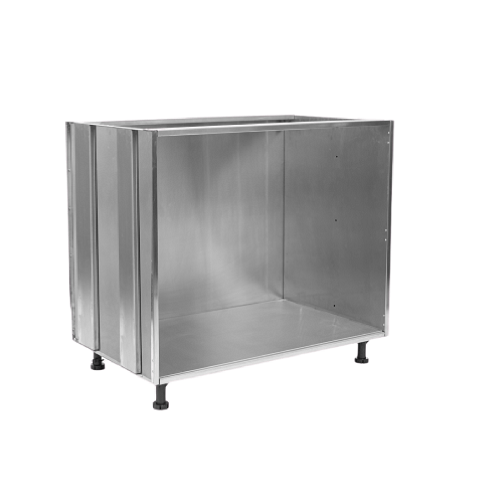 stainless steel modular kitchen- base cabinets